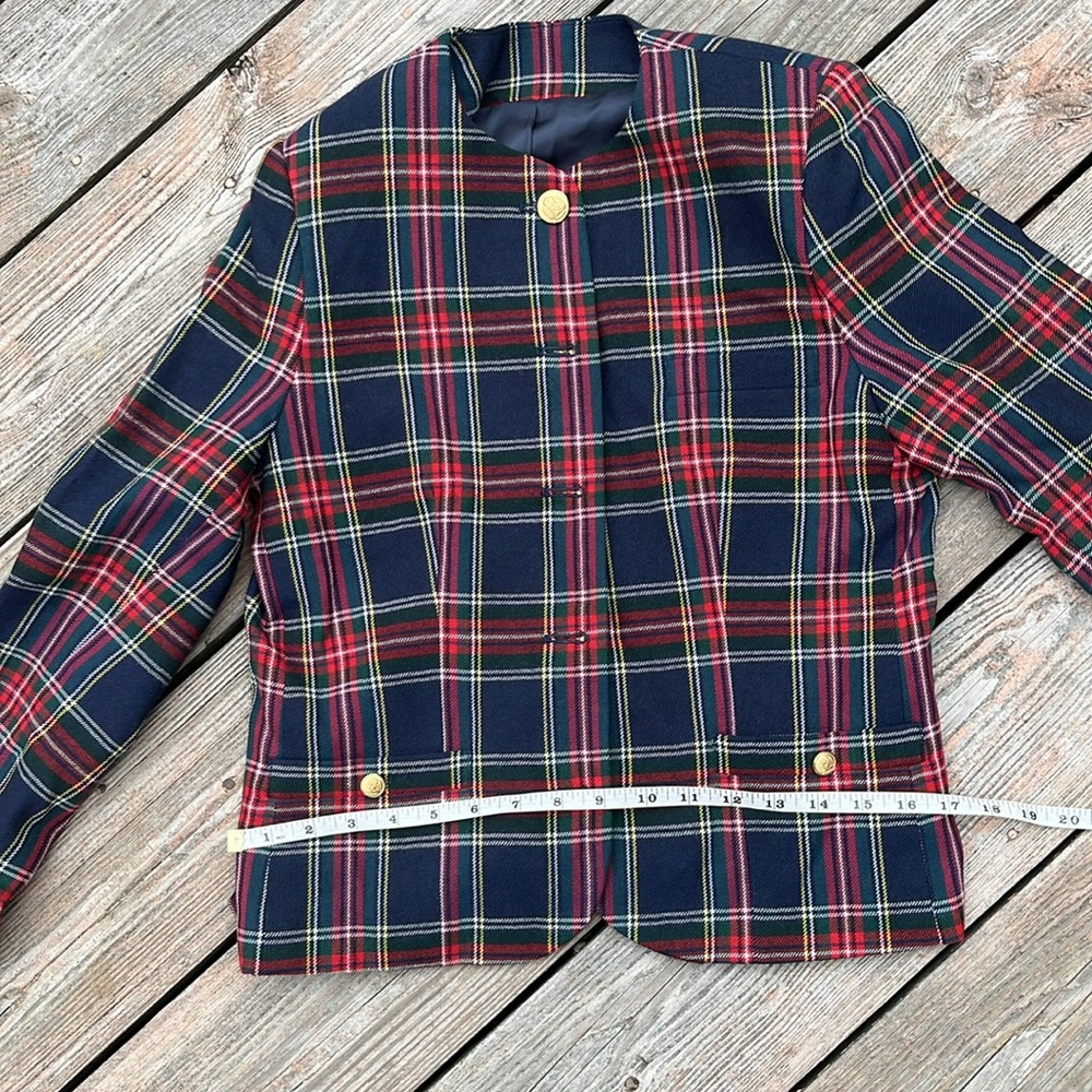 JoS.A.Bank tartan plaid blazer 6-8 - Picture 8 of 9